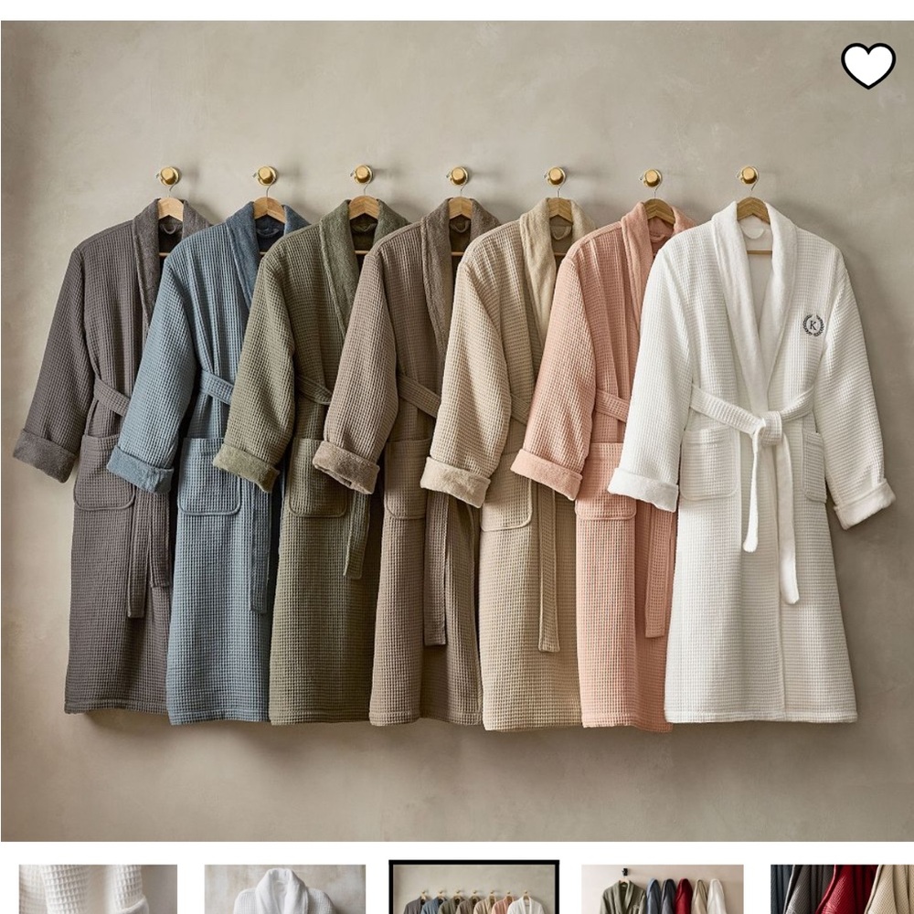 Pottery barn resort robe in white